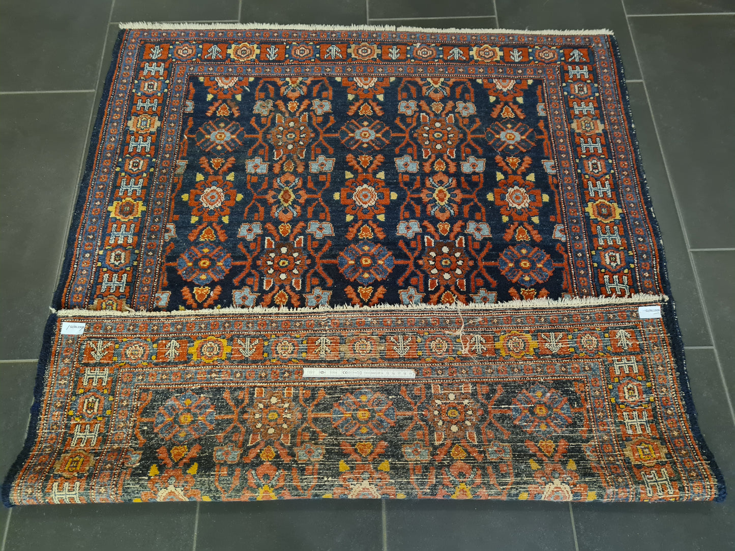 Perserteppich Orientteppich Handgeknüpfter Teppich Bidjar Fein 137x113cm