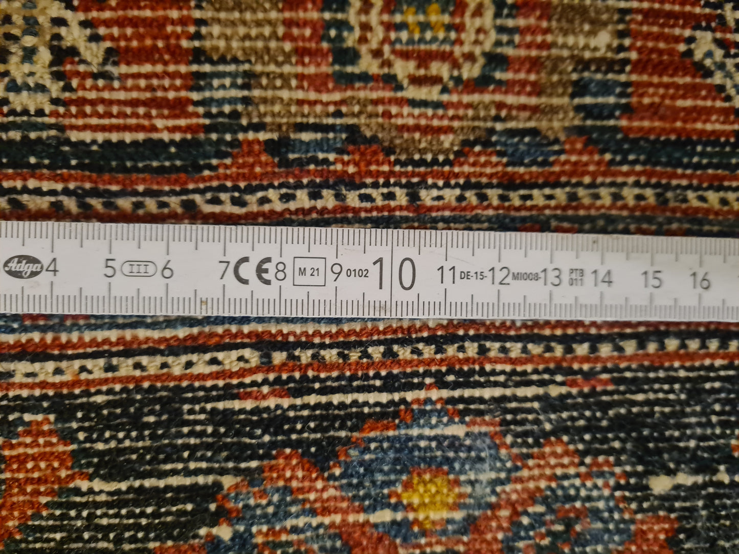 Perserteppich Orientteppich Handgeknüpfter Teppich Bidjar Fein 137x113cm