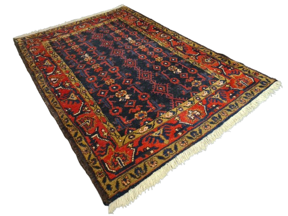 Perserteppich Orientteppich Handgeknüpfter Teppich Hamedan 160x111cm