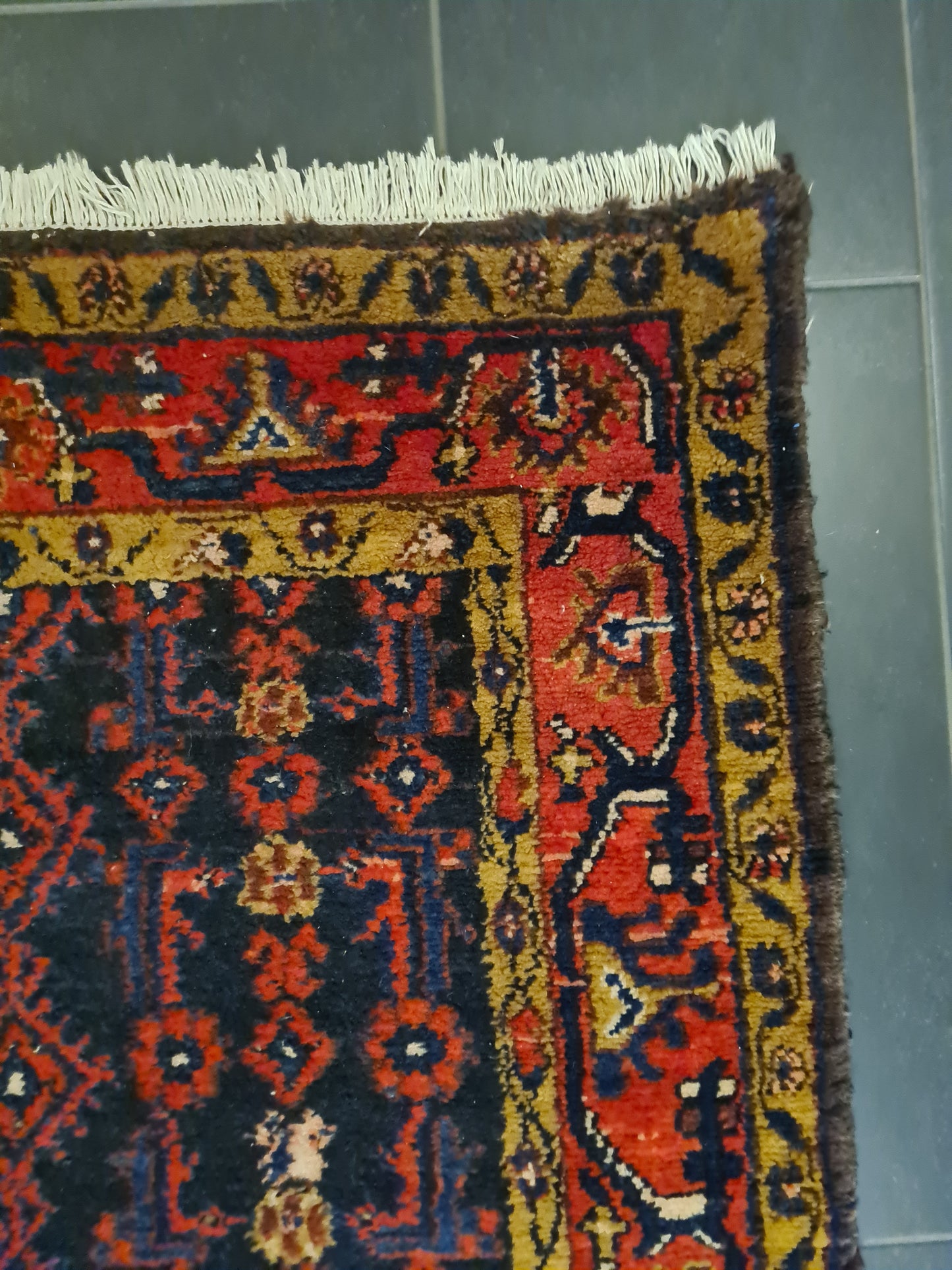Perserteppich Orientteppich Handgeknüpfter Teppich Hamedan 160x111cm