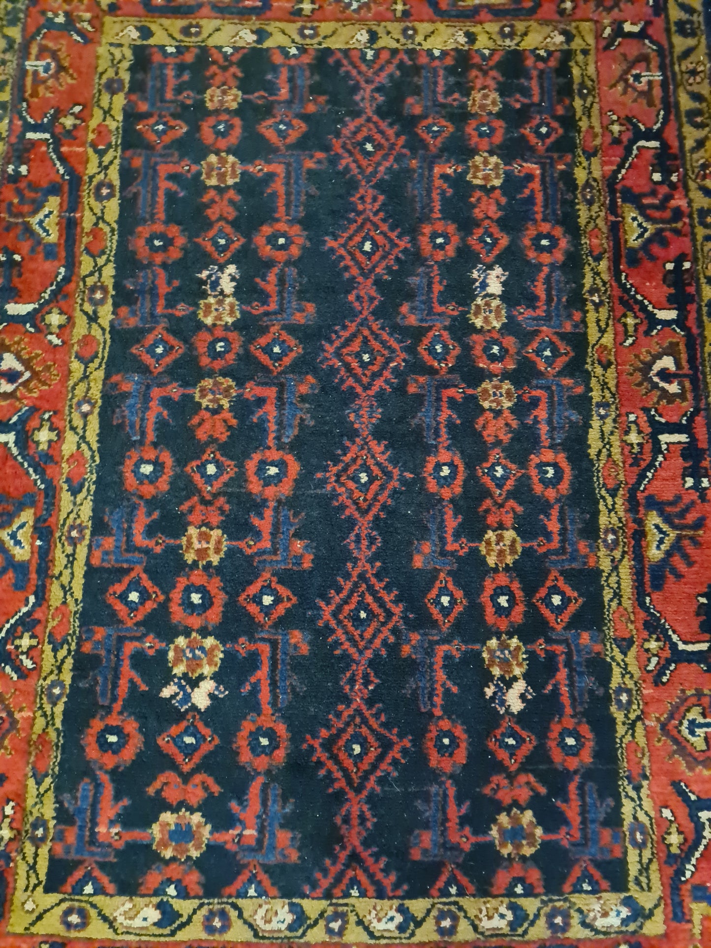Perserteppich Orientteppich Handgeknüpfter Teppich Hamedan 160x111cm