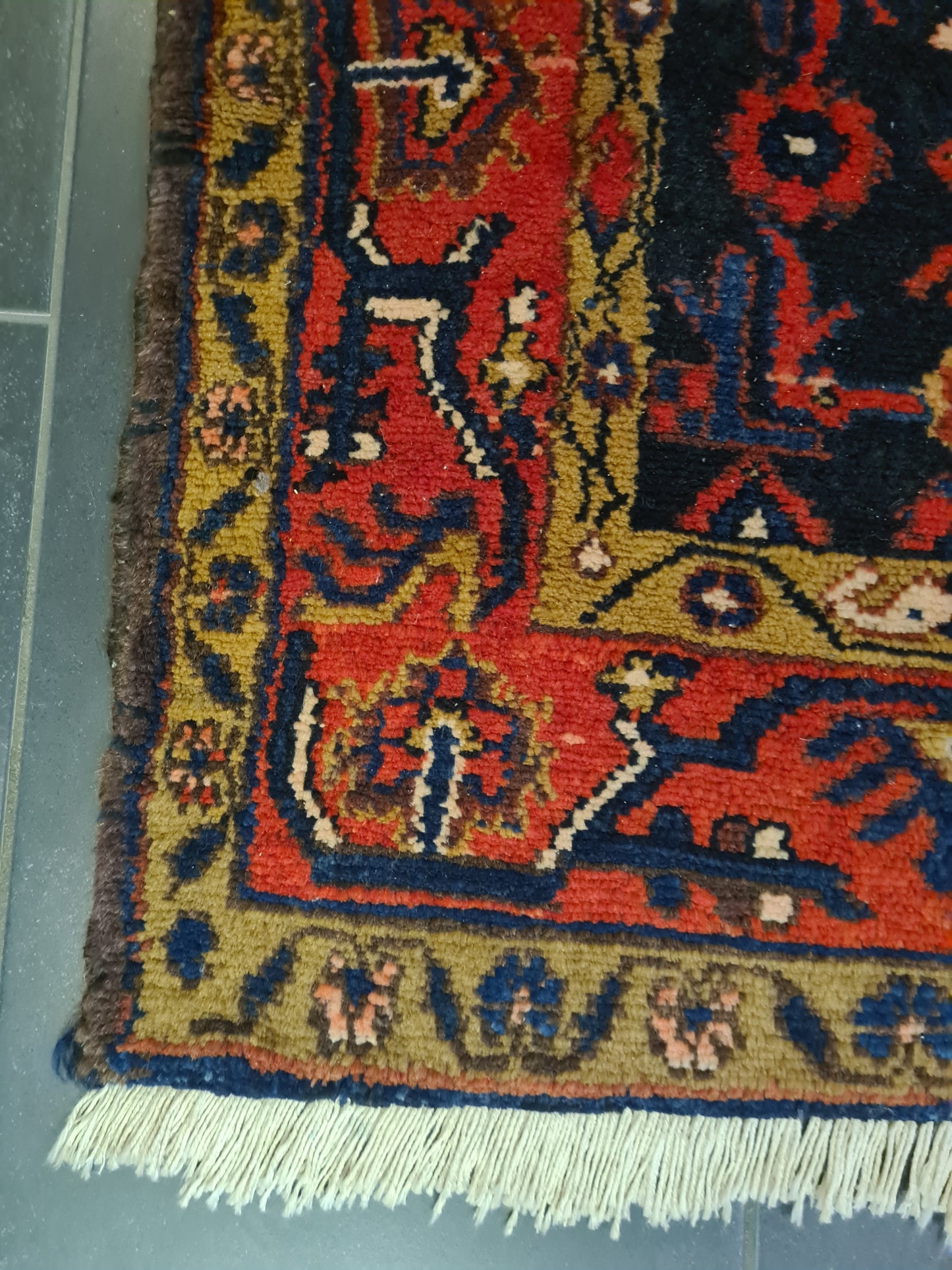 Perserteppich Orientteppich Handgeknüpfter Teppich Hamedan 160x111cm