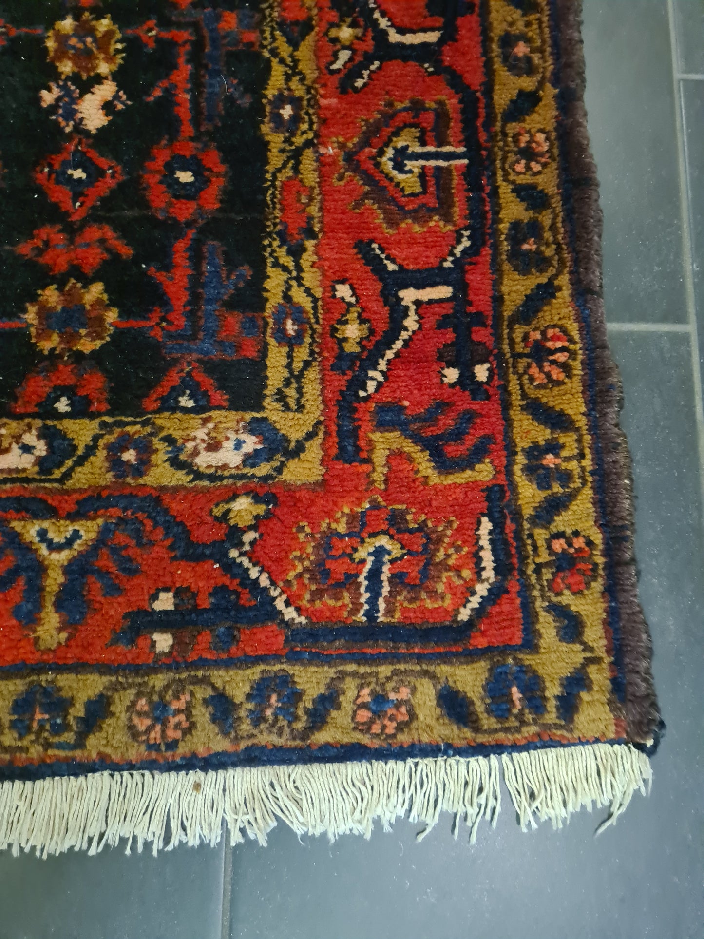 Perserteppich Orientteppich Handgeknüpfter Teppich Hamedan 160x111cm