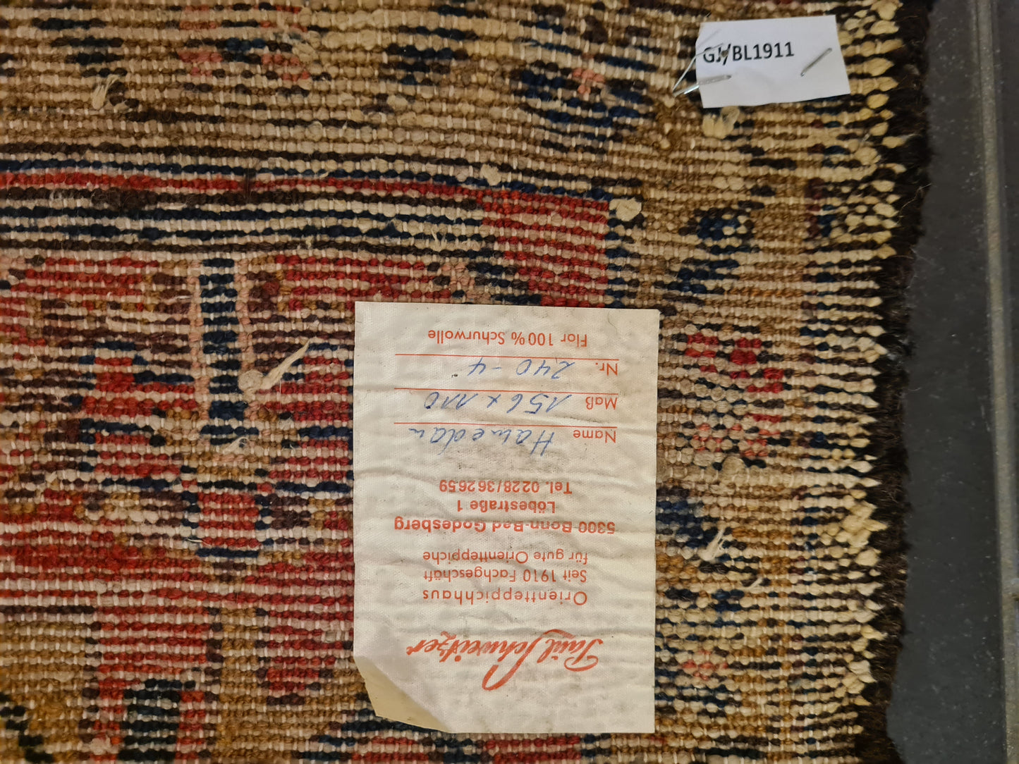 Perserteppich Orientteppich Handgeknüpfter Teppich Hamedan 160x111cm