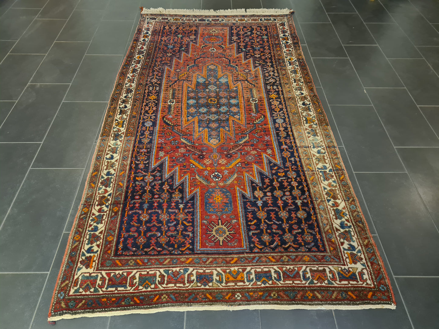 Perserteppich Orientteppich Handgeknüpfter Antiker Teppich 274x144cm