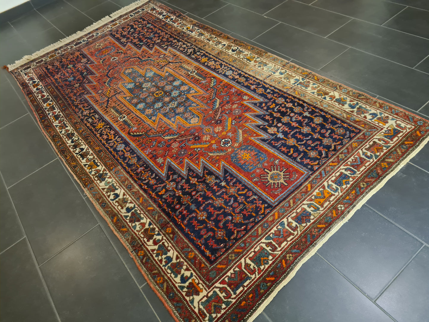 Perserteppich Orientteppich Handgeknüpfter Antiker Teppich 274x144cm