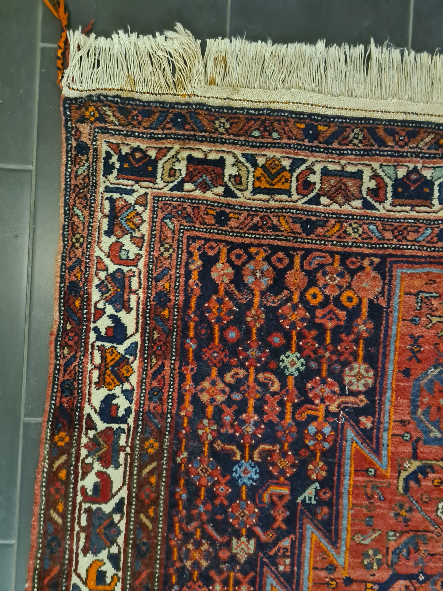 Perserteppich Orientteppich Handgeknüpfter Antiker Teppich 274x144cm