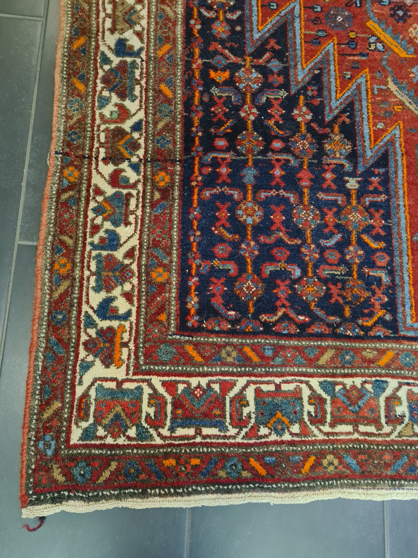 Perserteppich Orientteppich Handgeknüpfter Antiker Teppich 274x144cm