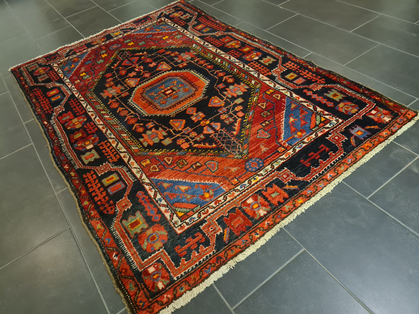 Perserteppich Orientteppich Handgeknüpfter Teppich Malaya 198x138cm