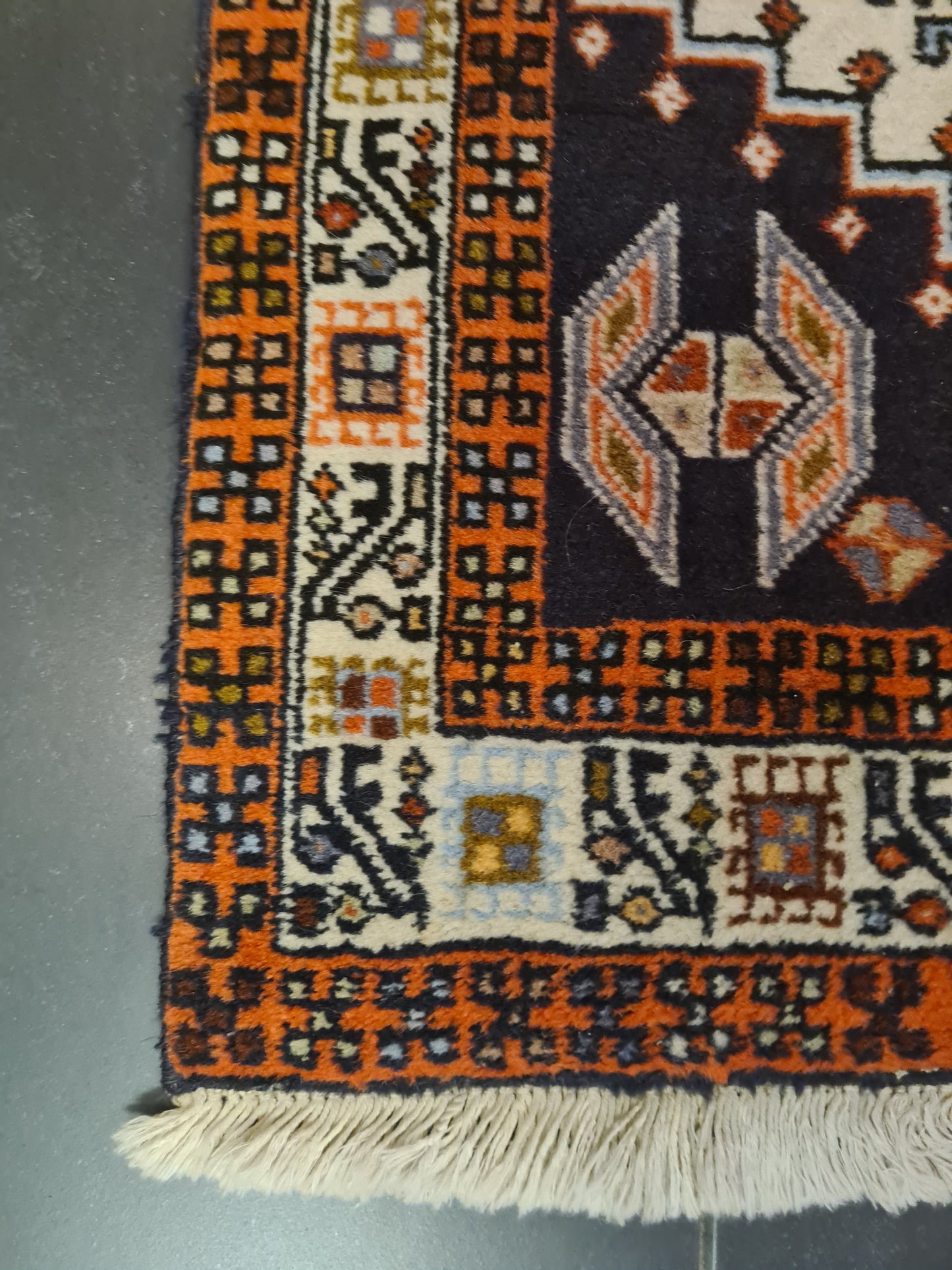 Perserteppich Orientteppich Handgeknüpfter Teppich Heris 300x75cm