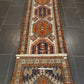 Perserteppich Orientteppich Handgeknüpfter Teppich Heris 300x75cm