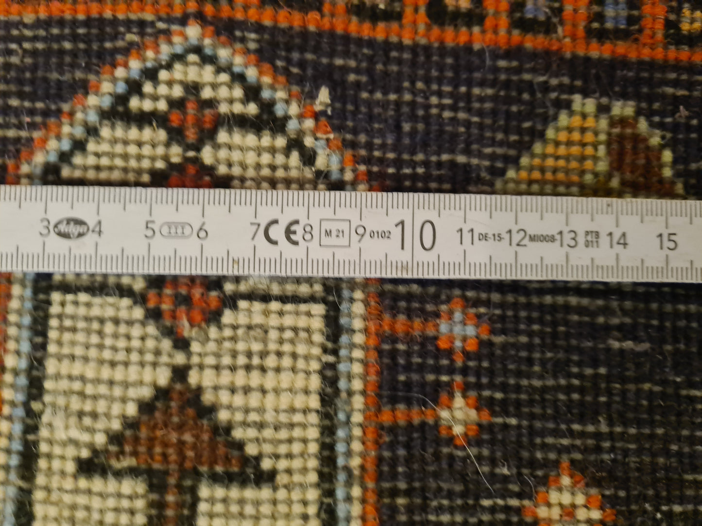 Perserteppich Orientteppich Handgeknüpfter Teppich Heris 300x75cm