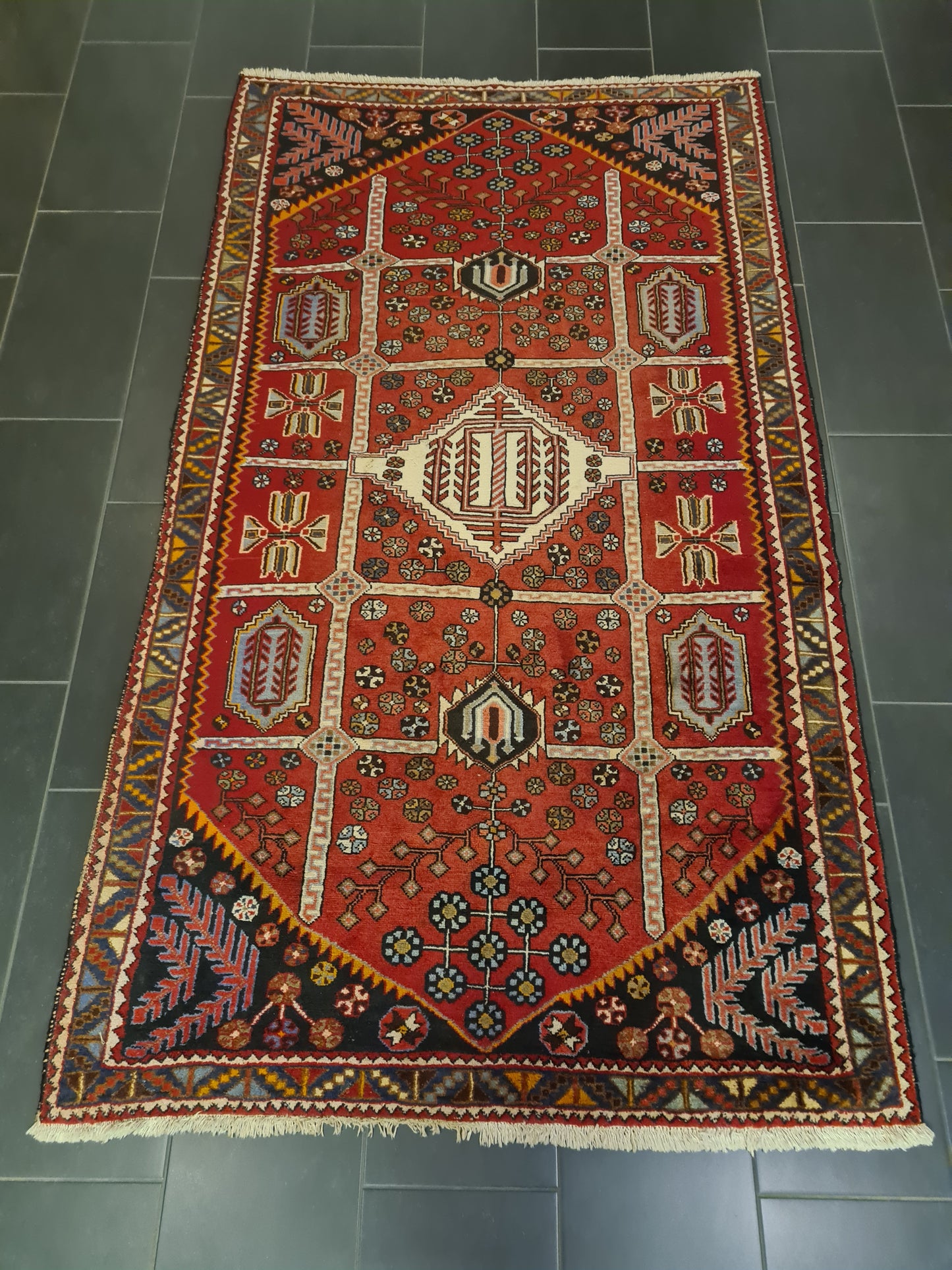 Perserteppich Orientteppich Handgeknüpfter Teppich Bidjar 241x140cm
