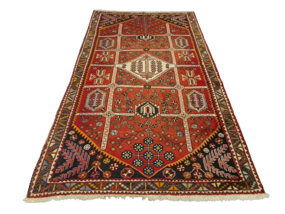 Perserteppich Orientteppich Handgeknüpfter Teppich Bidjar 241x140cm