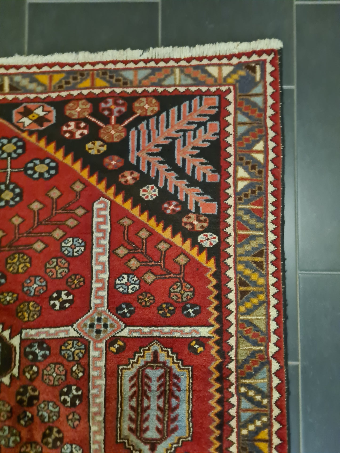Perserteppich Orientteppich Handgeknüpfter Teppich Bidjar 241x140cm