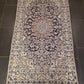 Perserteppich Orientteppich Handgeknüpfter Teppich Nain Seide 210x113cm