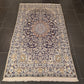 Perserteppich Orientteppich Handgeknüpfter Teppich Nain Seide 210x113cm