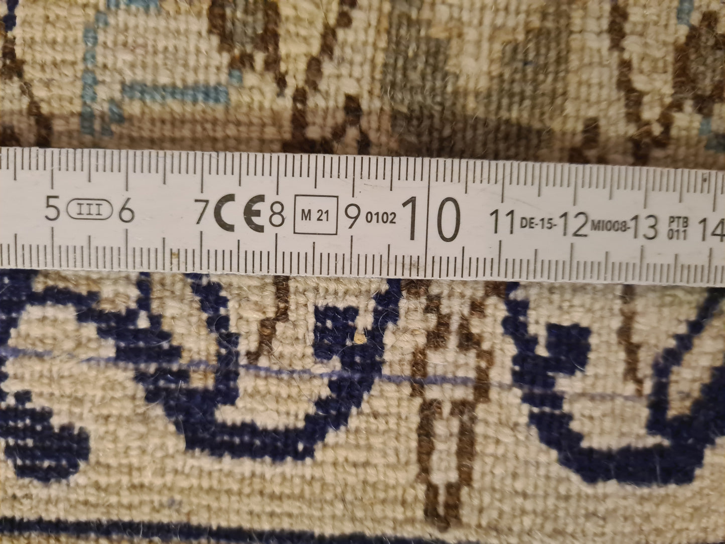 Perserteppich Orientteppich Handgeknüpfter Teppich Nain Seide 210x113cm