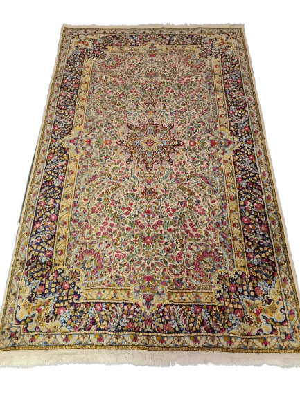 Perserteppich Orientteppich Handgeknüpfter Teppich Kirman 252x150cm