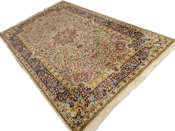 Perserteppich Orientteppich Handgeknüpfter Teppich Kirman 252x150cm