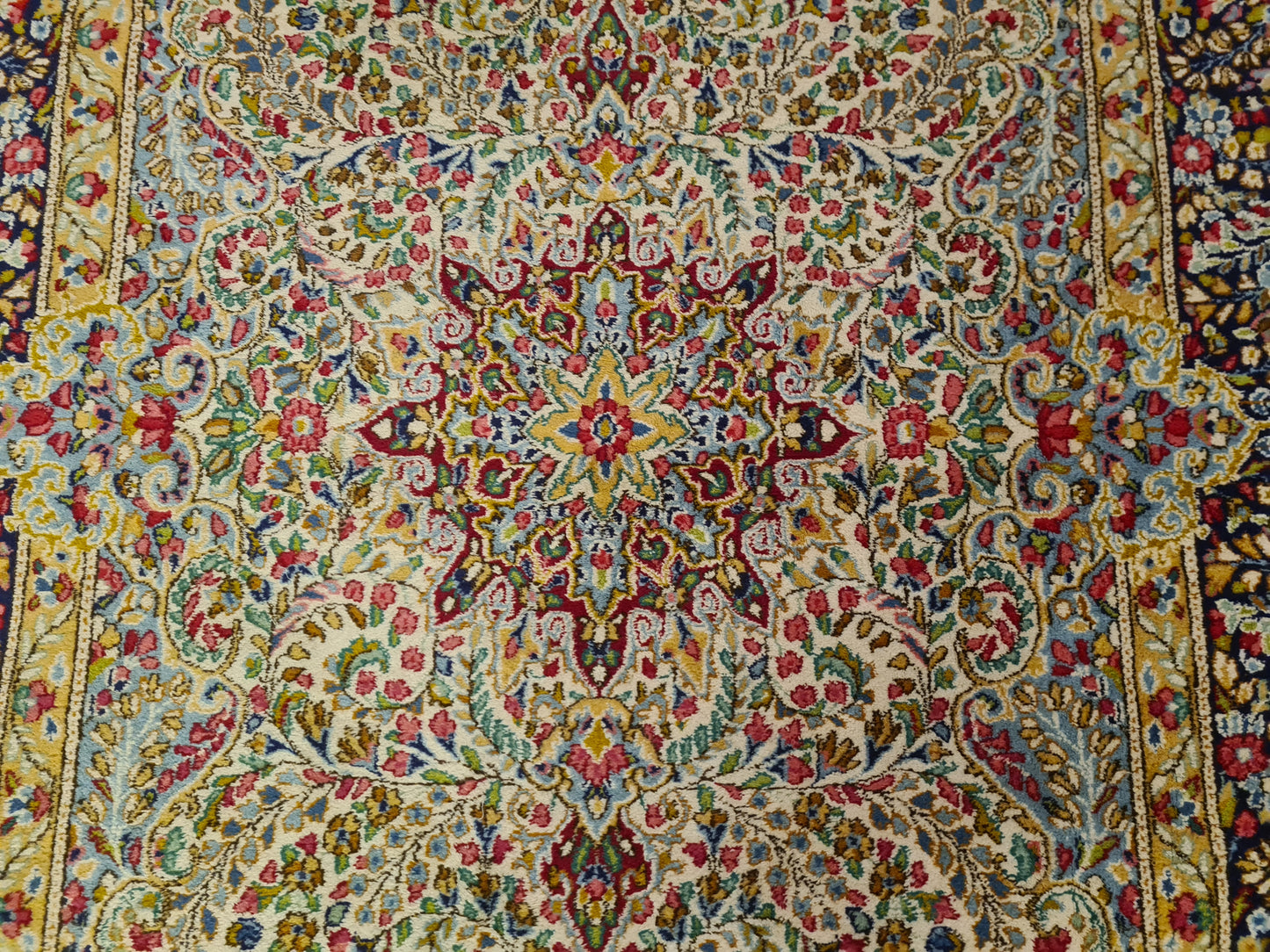 Perserteppich Orientteppich Handgeknüpfter Teppich Kirman 252x150cm