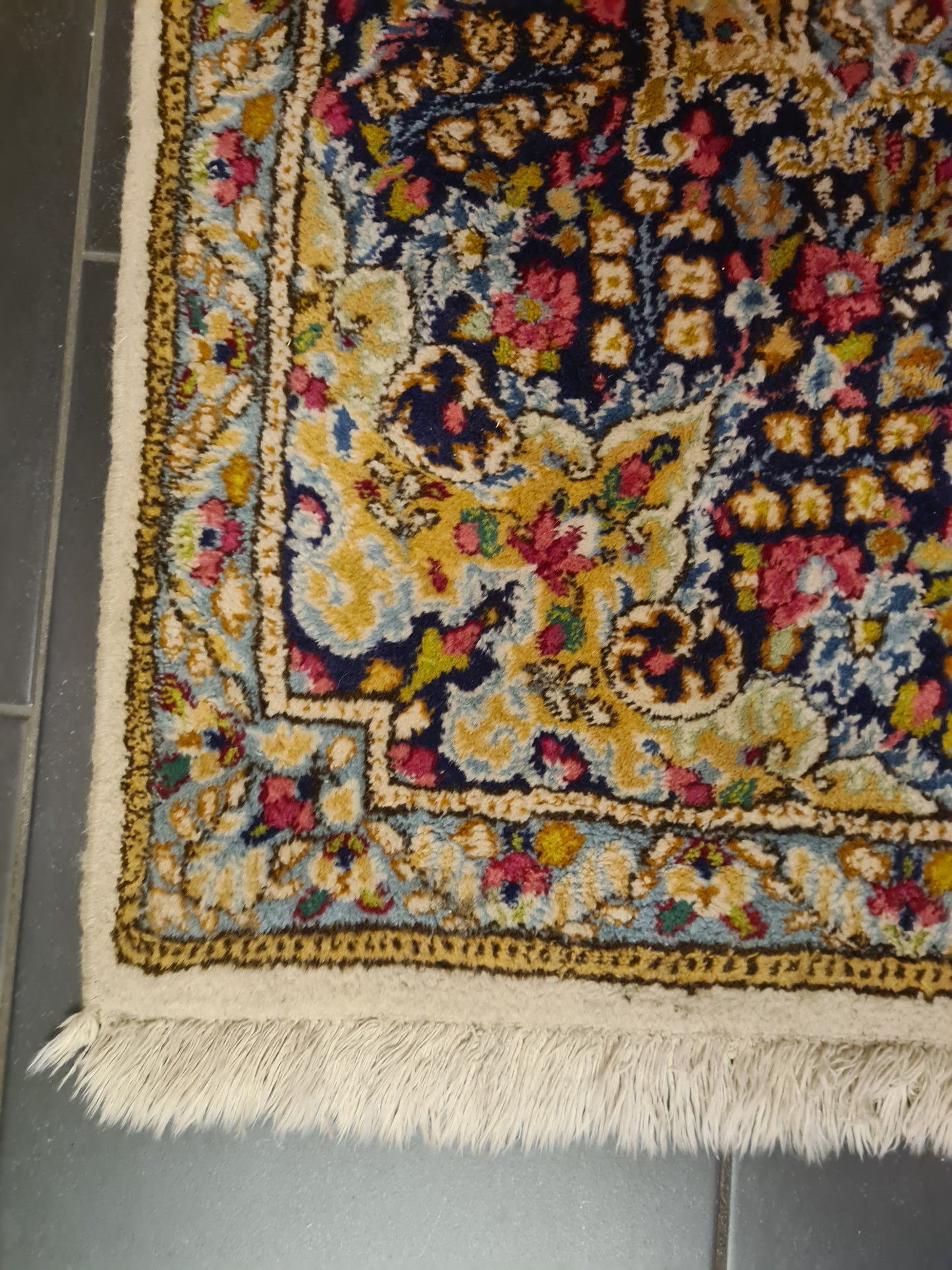 Perserteppich Orientteppich Handgeknüpfter Teppich Kirman 252x150cm