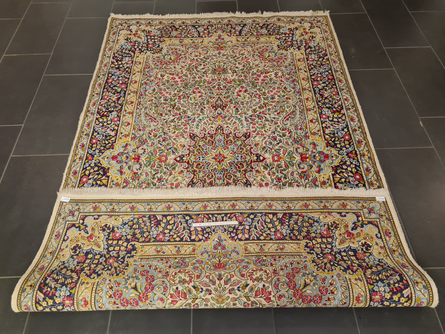 Perserteppich Orientteppich Handgeknüpfter Teppich Kirman 252x150cm