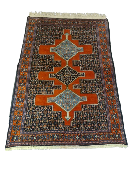 Perserteppich Orientteppich Handgeknüpfter Teppich Bidjar 209x143cm