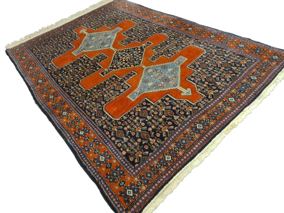 Perserteppich Orientteppich Handgeknüpfter Teppich Bidjar 209x143cm