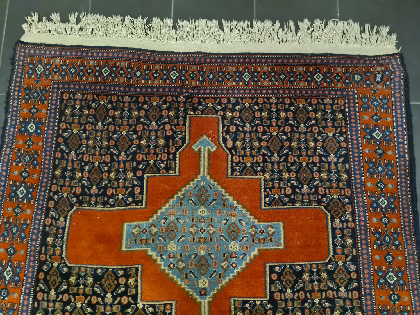 Perserteppich Orientteppich Handgeknüpfter Teppich Bidjar 209x143cm