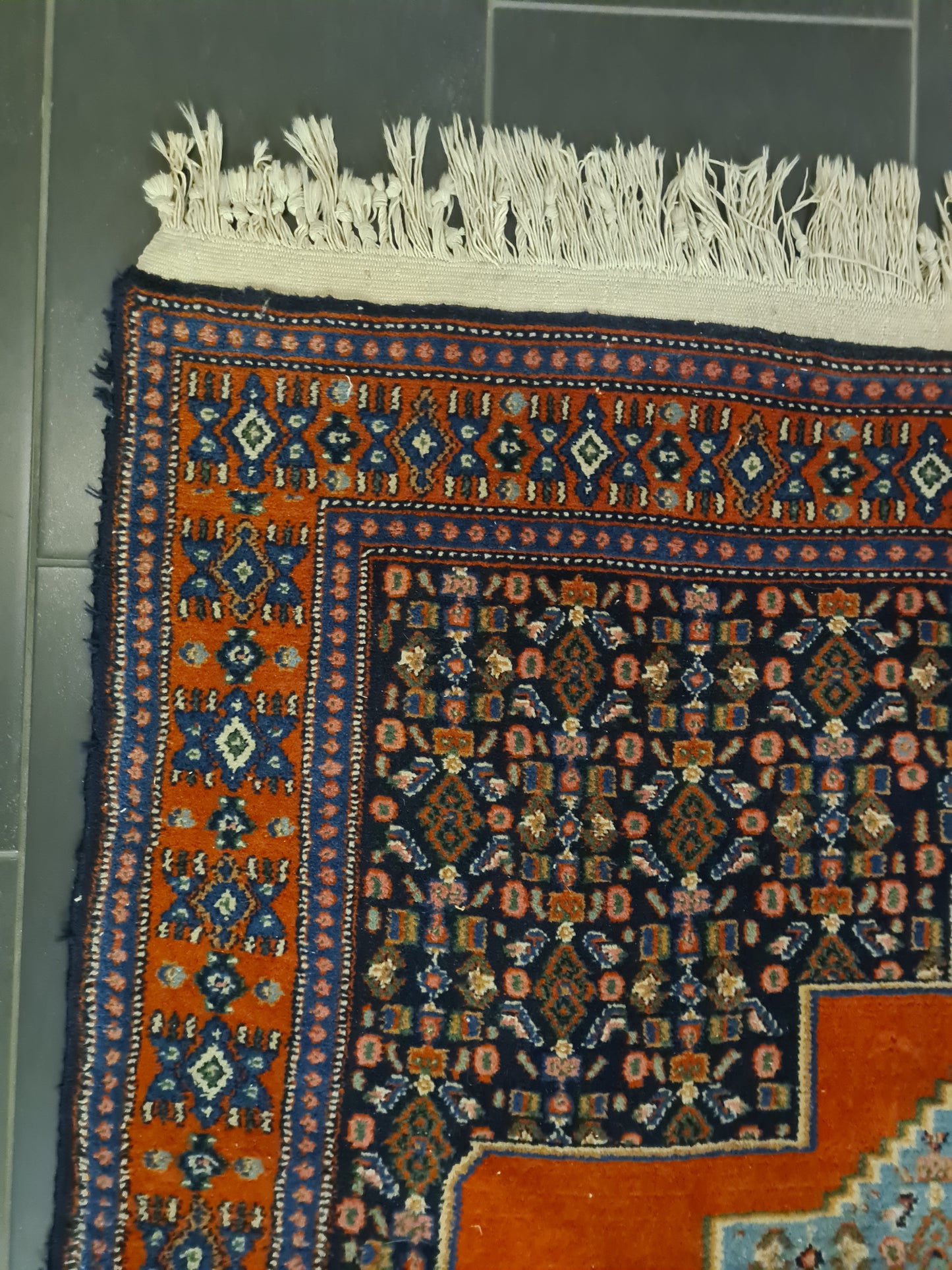 Perserteppich Orientteppich Handgeknüpfter Teppich Bidjar 209x143cm