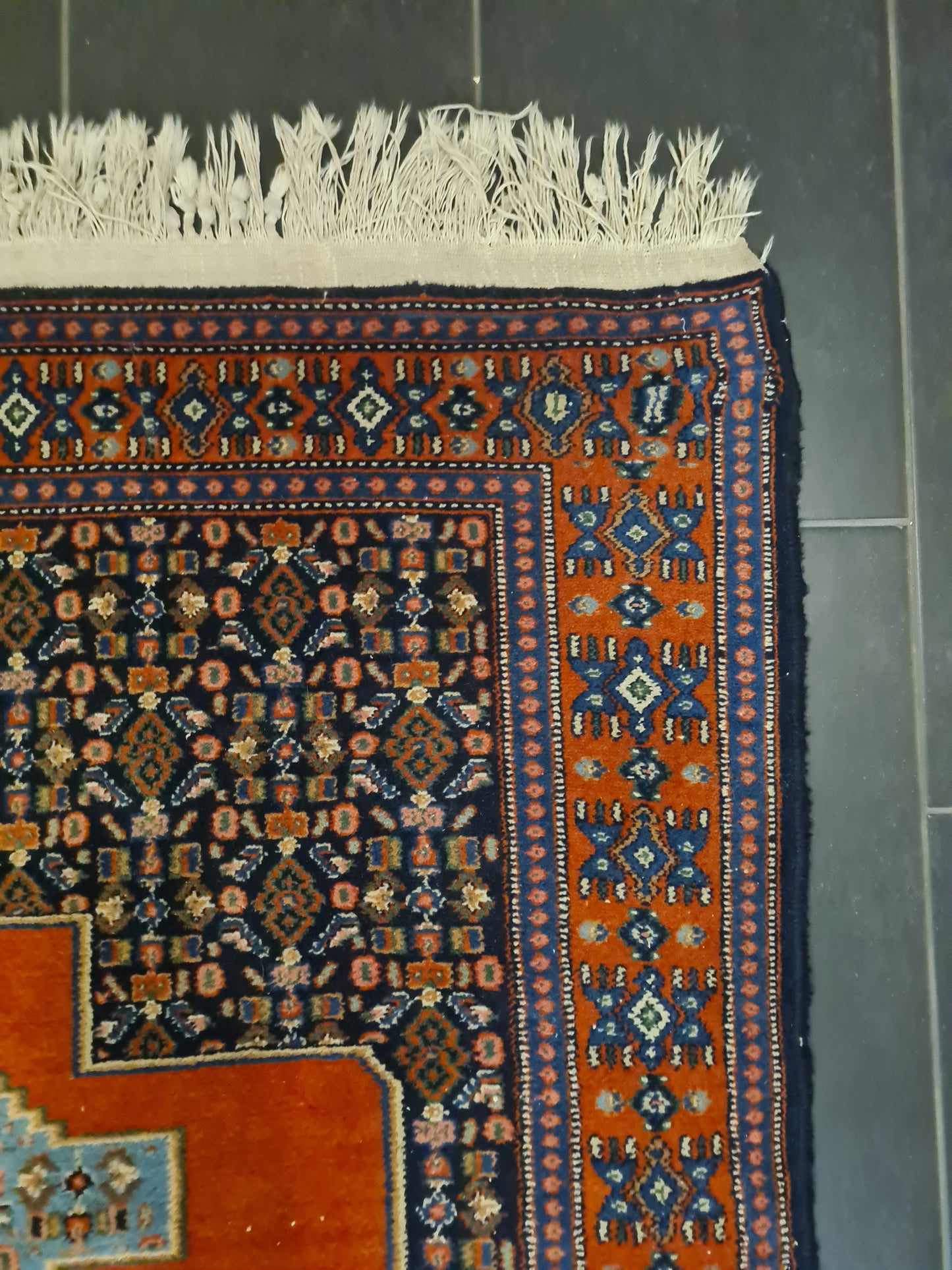 Perserteppich Orientteppich Handgeknüpfter Teppich Bidjar 209x143cm