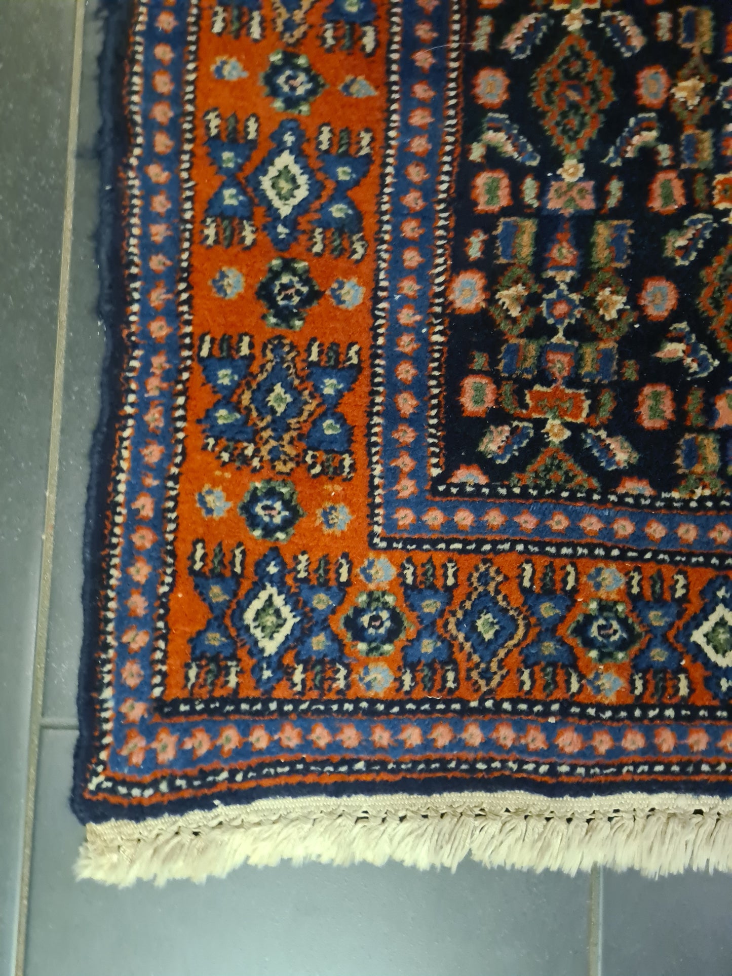 Perserteppich Orientteppich Handgeknüpfter Teppich Bidjar 209x143cm