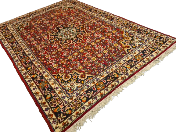 Perserteppich Orientteppich Handgeknüpfter Teppich Bidjar 220x154cm