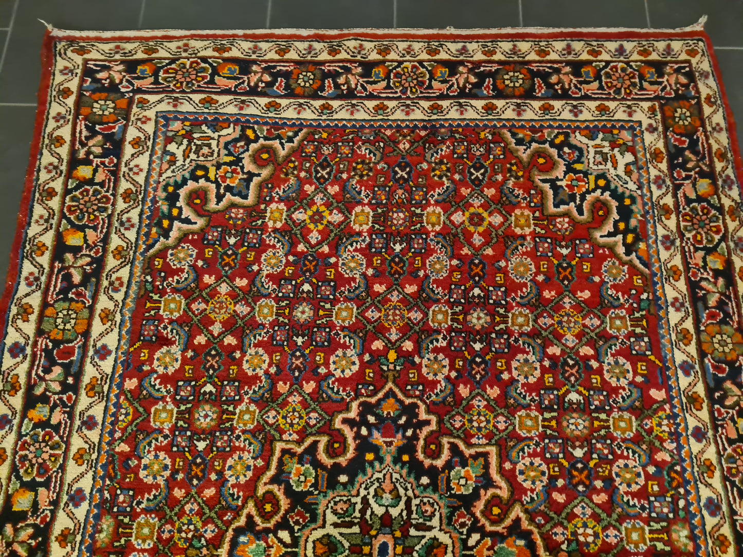 Perserteppich Orientteppich Handgeknüpfter Teppich Bidjar 220x154cm