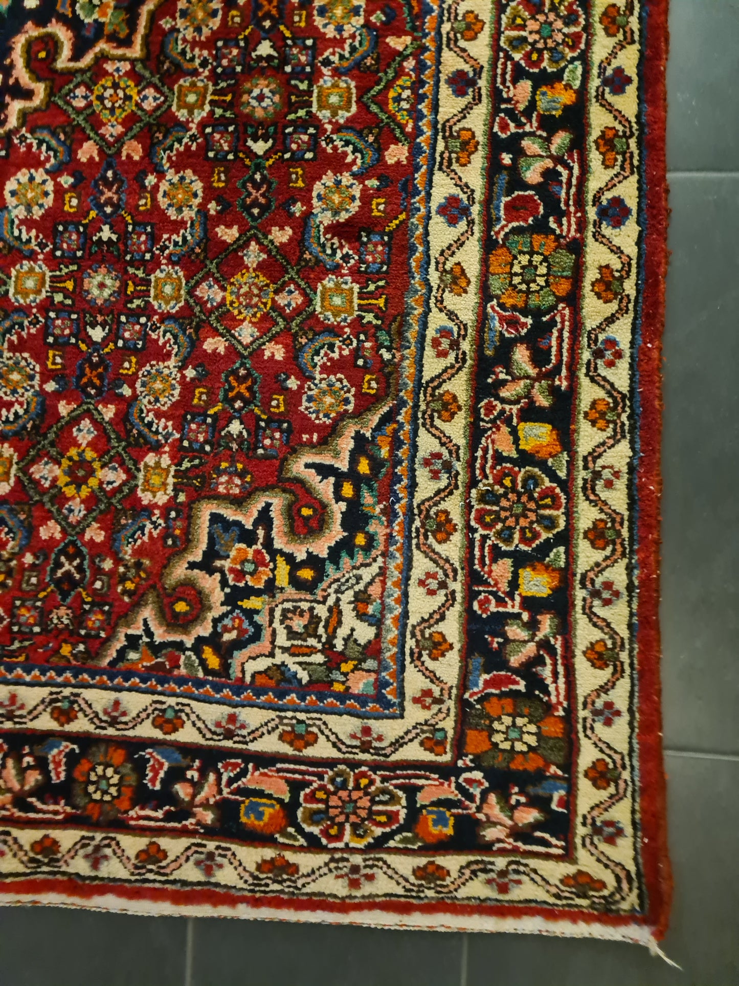 Perserteppich Orientteppich Handgeknüpfter Teppich Bidjar 220x154cm