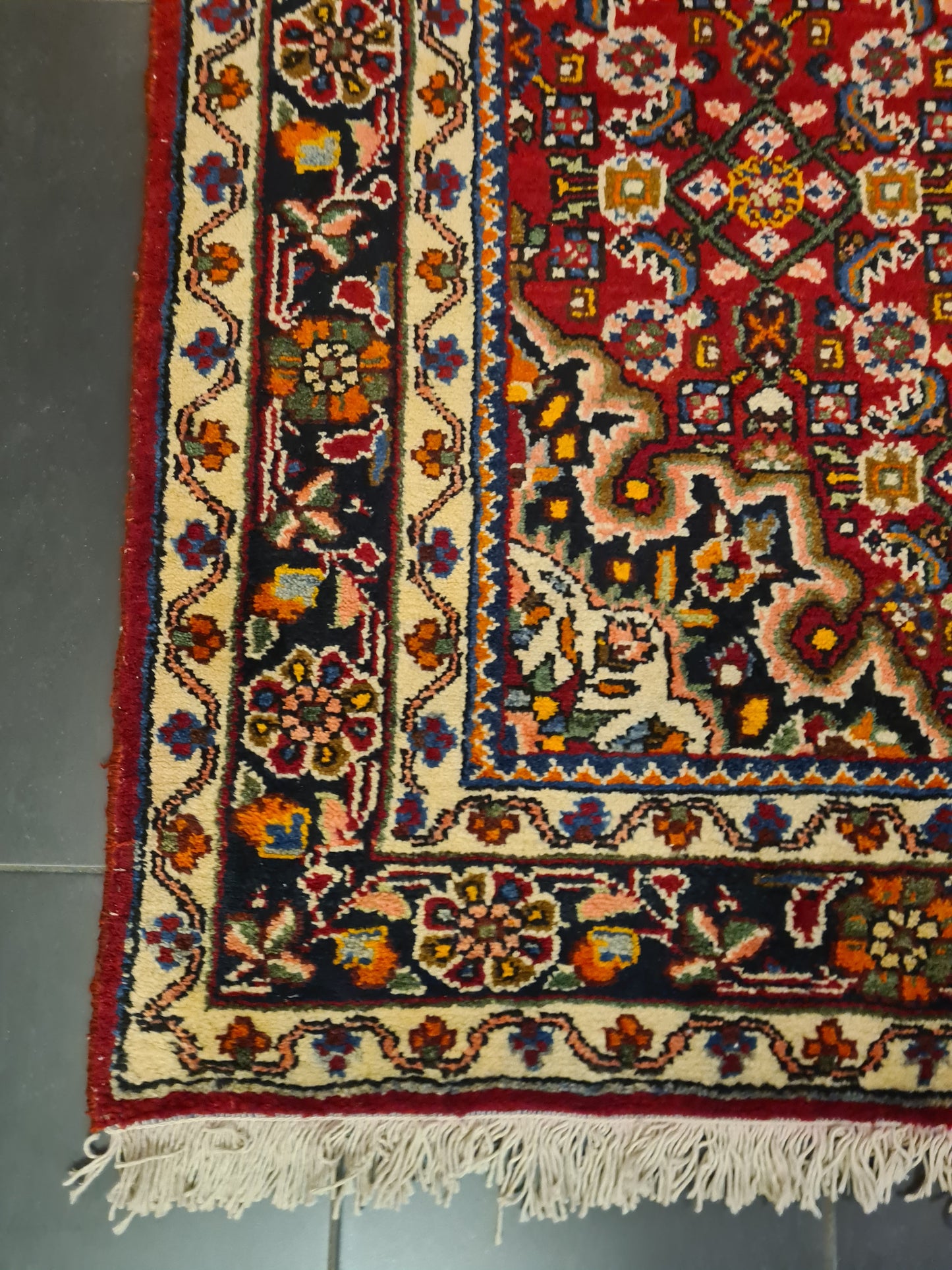 Perserteppich Orientteppich Handgeknüpfter Teppich Bidjar 220x154cm