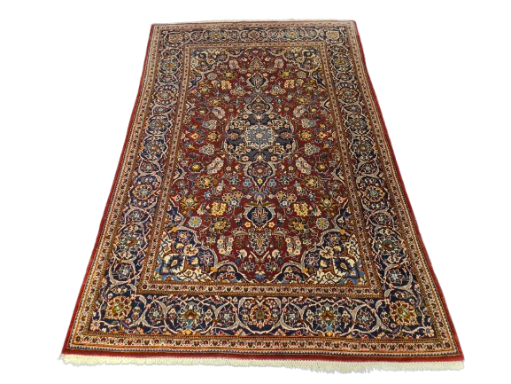 Perserteppich Orientteppich Handgeknüpfer Teppich Keshan 213x131cm