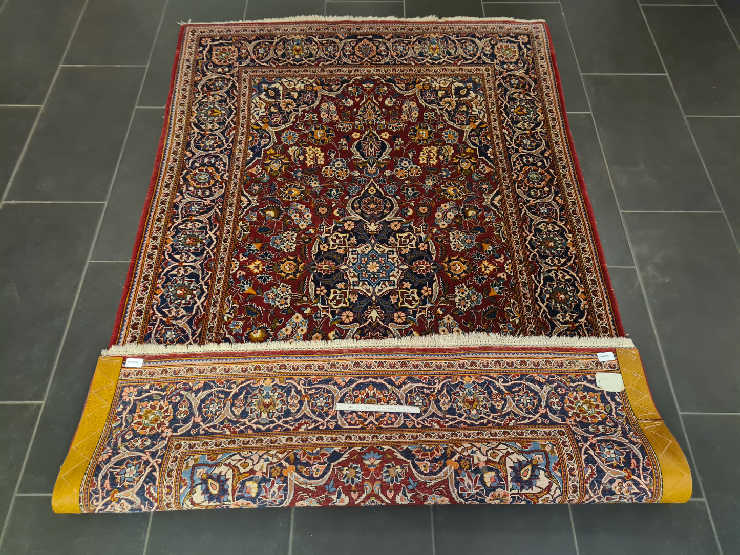 Perserteppich Orientteppich Handgeknüpfer Teppich Keshan 213x131cm