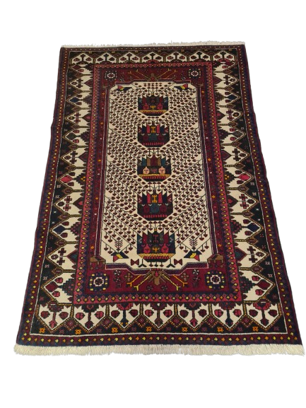 Perserteppich Orientteppich Handgeknüpfter Teppich Malaya 200x132cm