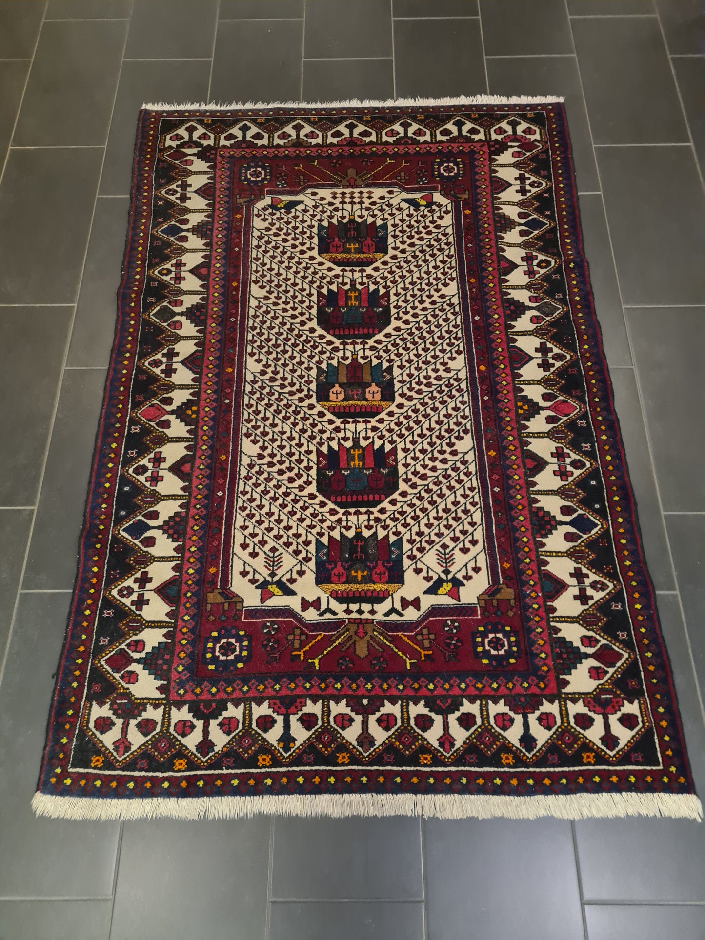 Perserteppich Orientteppich Handgeknüpfter Teppich Malaya 200x132cm