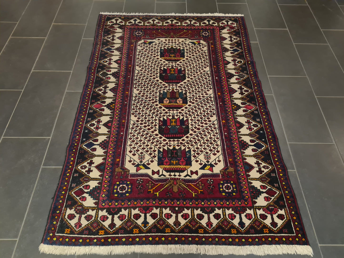 Perserteppich Orientteppich Handgeknüpfter Teppich Malaya 200x132cm