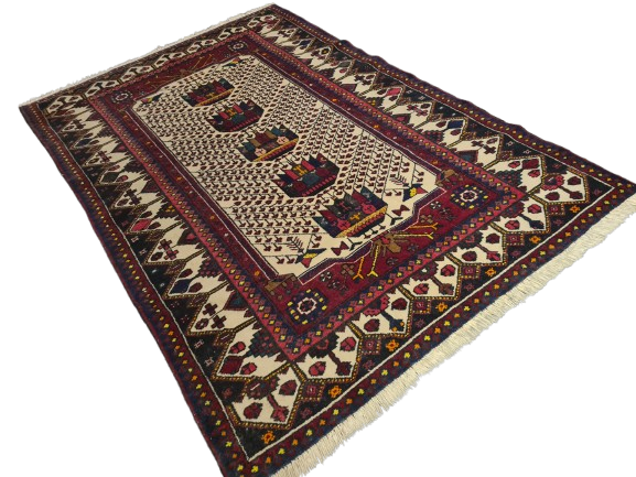 Perserteppich Orientteppich Handgeknüpfter Teppich Malaya 200x132cm