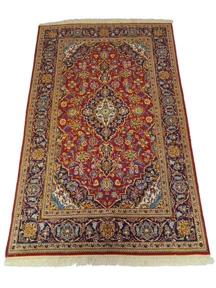 Perserteppich Orientteppich Handgeknüpfer Teppich Keshan 217x135cm