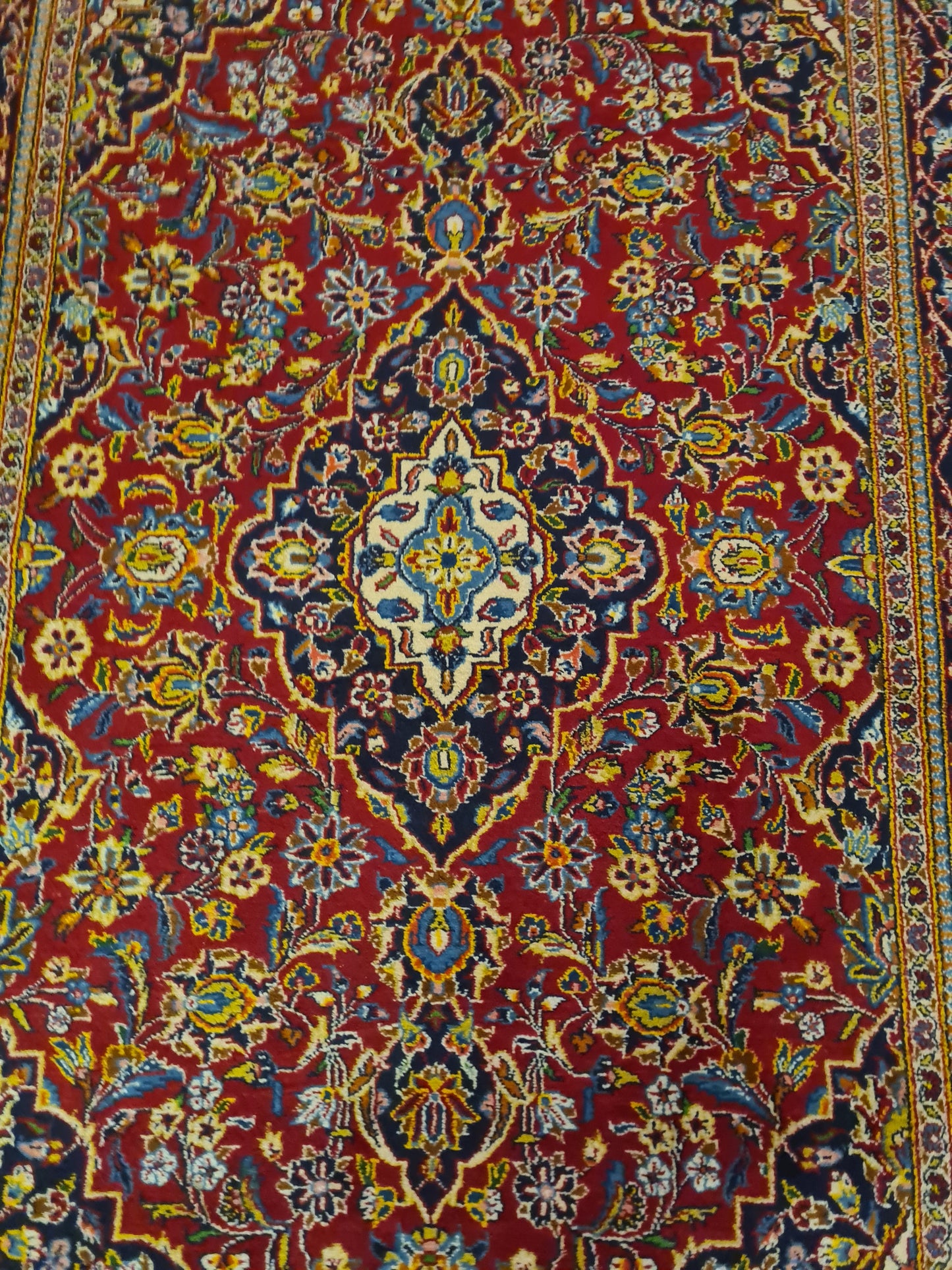 Perserteppich Orientteppich Handgeknüpfer Teppich Keshan 217x135cm