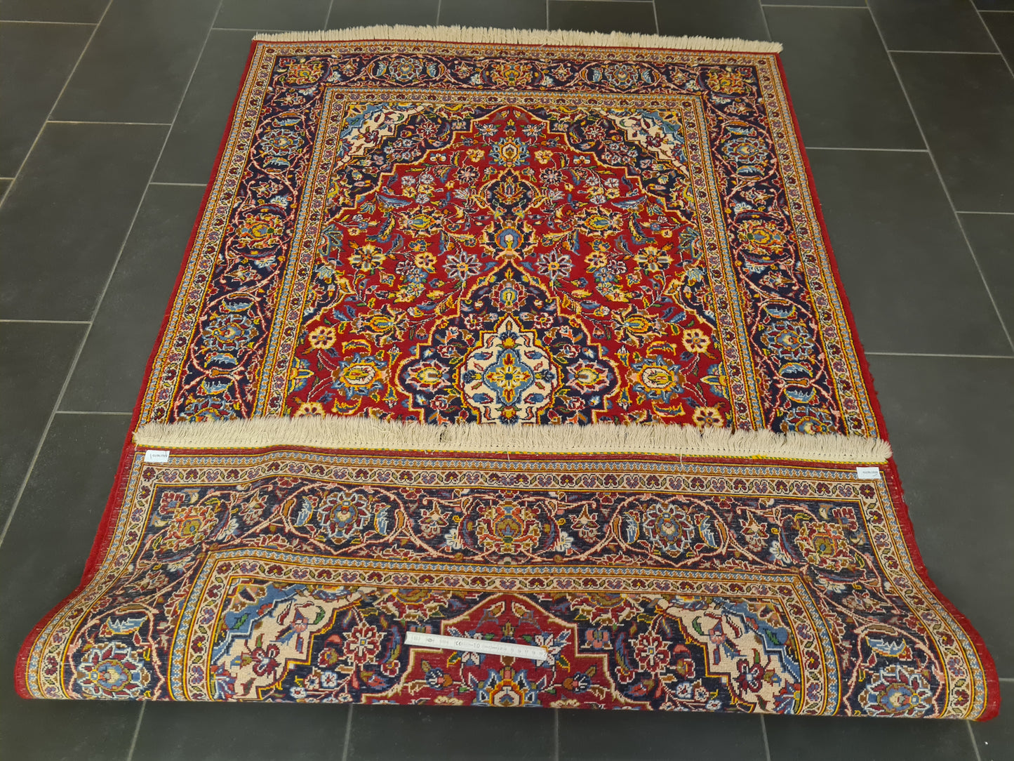 Perserteppich Orientteppich Handgeknüpfer Teppich Keshan 217x135cm