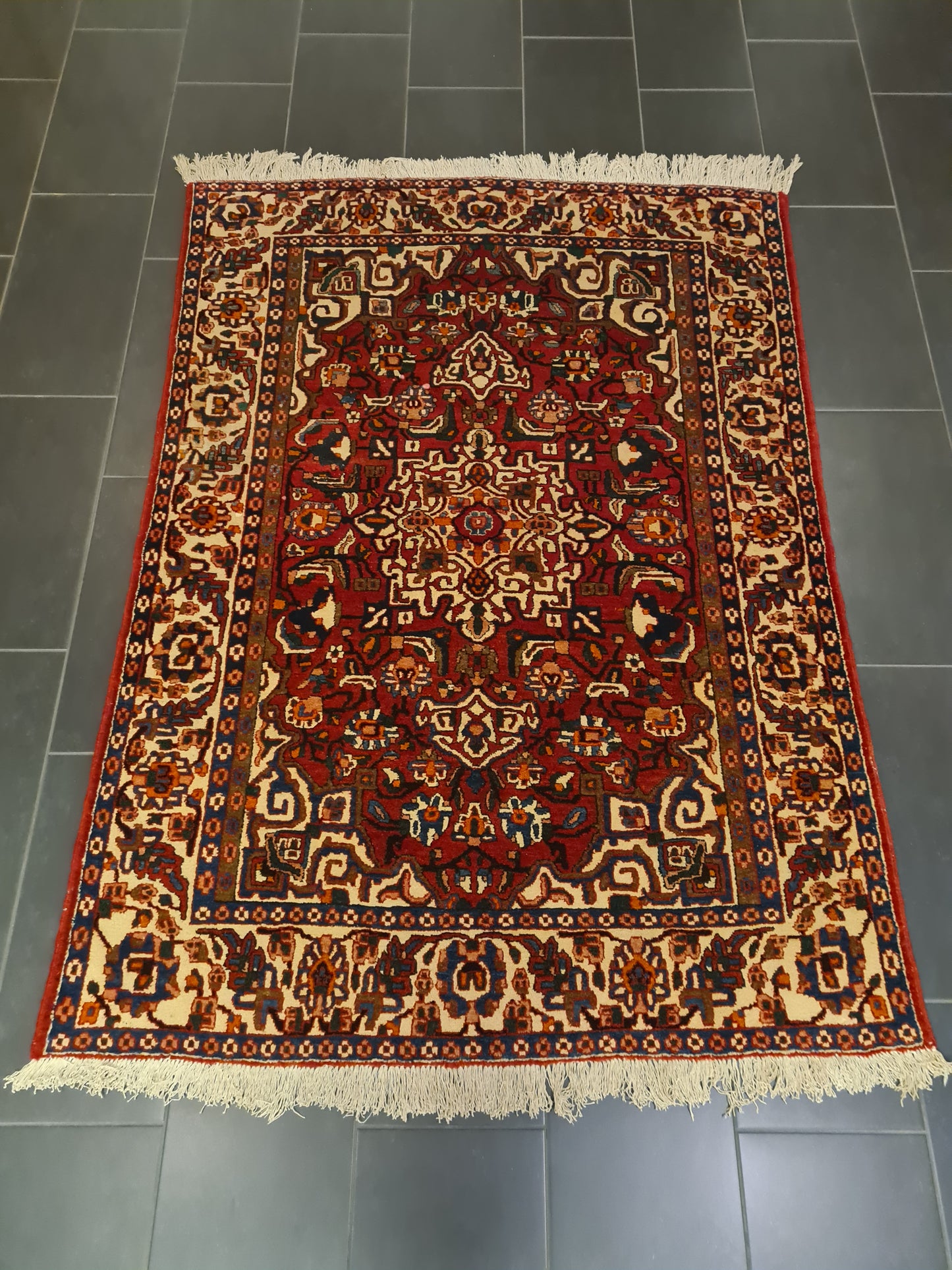 Handgeknüpfter Isfahan Najafabad Perserteppich Orientteppich 202x145cm