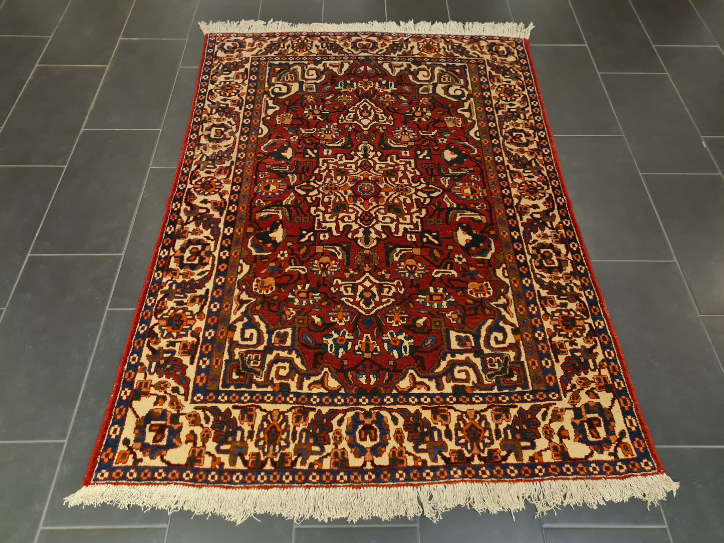 Handgeknüpfter Isfahan Najafabad Perserteppich Orientteppich 202x145cm