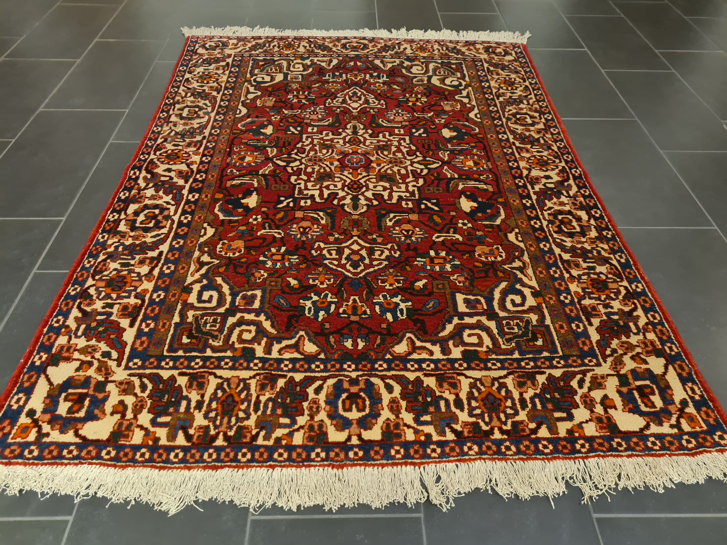 Handgeknüpfter Isfahan Najafabad Perserteppich Orientteppich 202x145cm