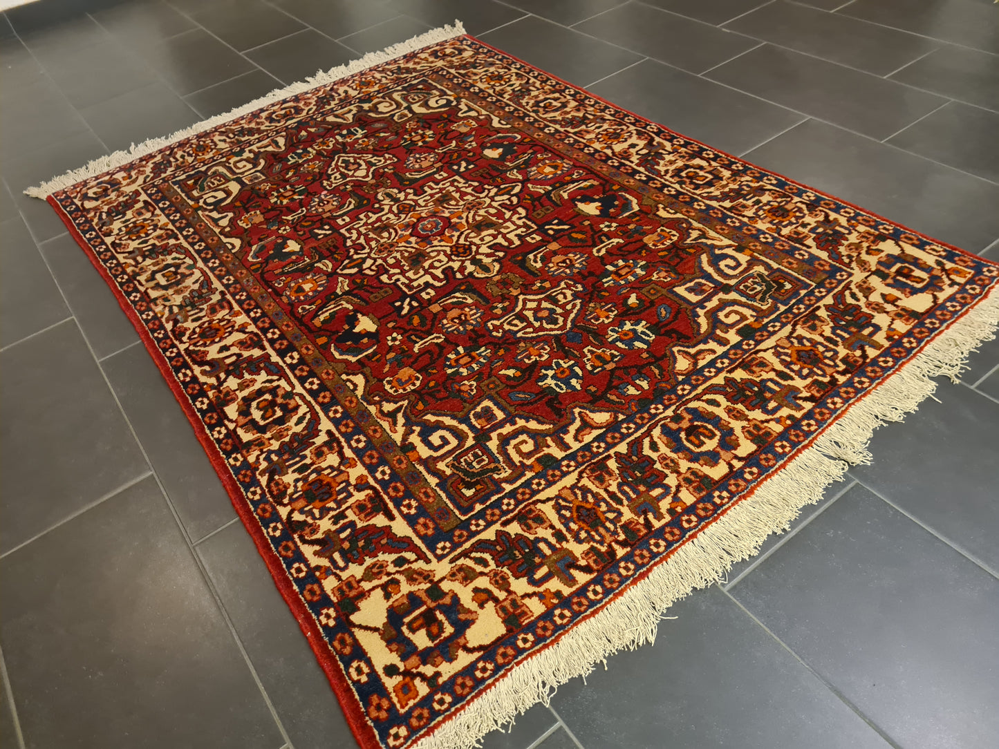 Handgeknüpfter Isfahan Najafabad Perserteppich Orientteppich 202x145cm